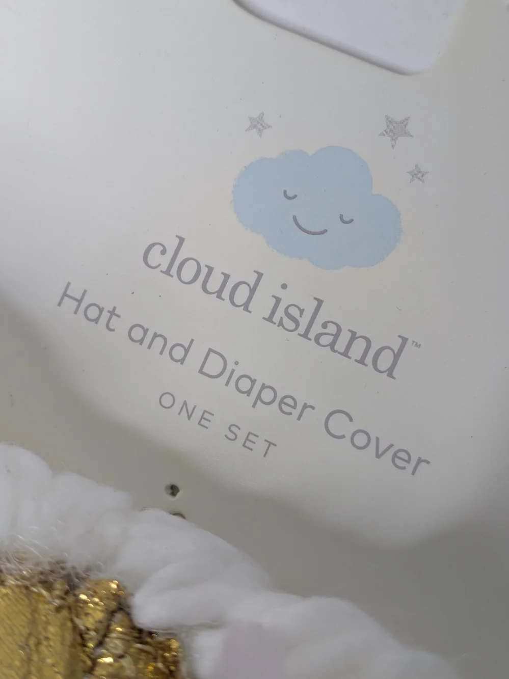 NWT Cloud Island Unicorn Newborn Hat And Diaper Cover
